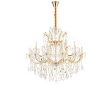 Подвесная люстра iLamp Diamond 6071-18 GD+CL_IP