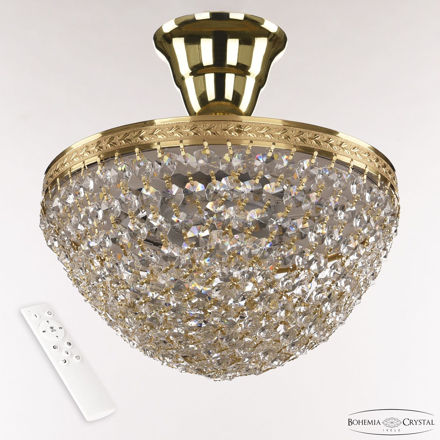 Хрустальная люстра Bohemia Ivele Crystal 19321/25IV/LED-DIM G, цвет прозрачный 19321/25IV/LED-DIM G - фото 1