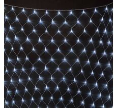 Светодиодная Сеть 2 x 2 м Белая Модульная 220В, 256 LED, Провод Прозрачный ПВХ, IP54 NTL256M-10-2W