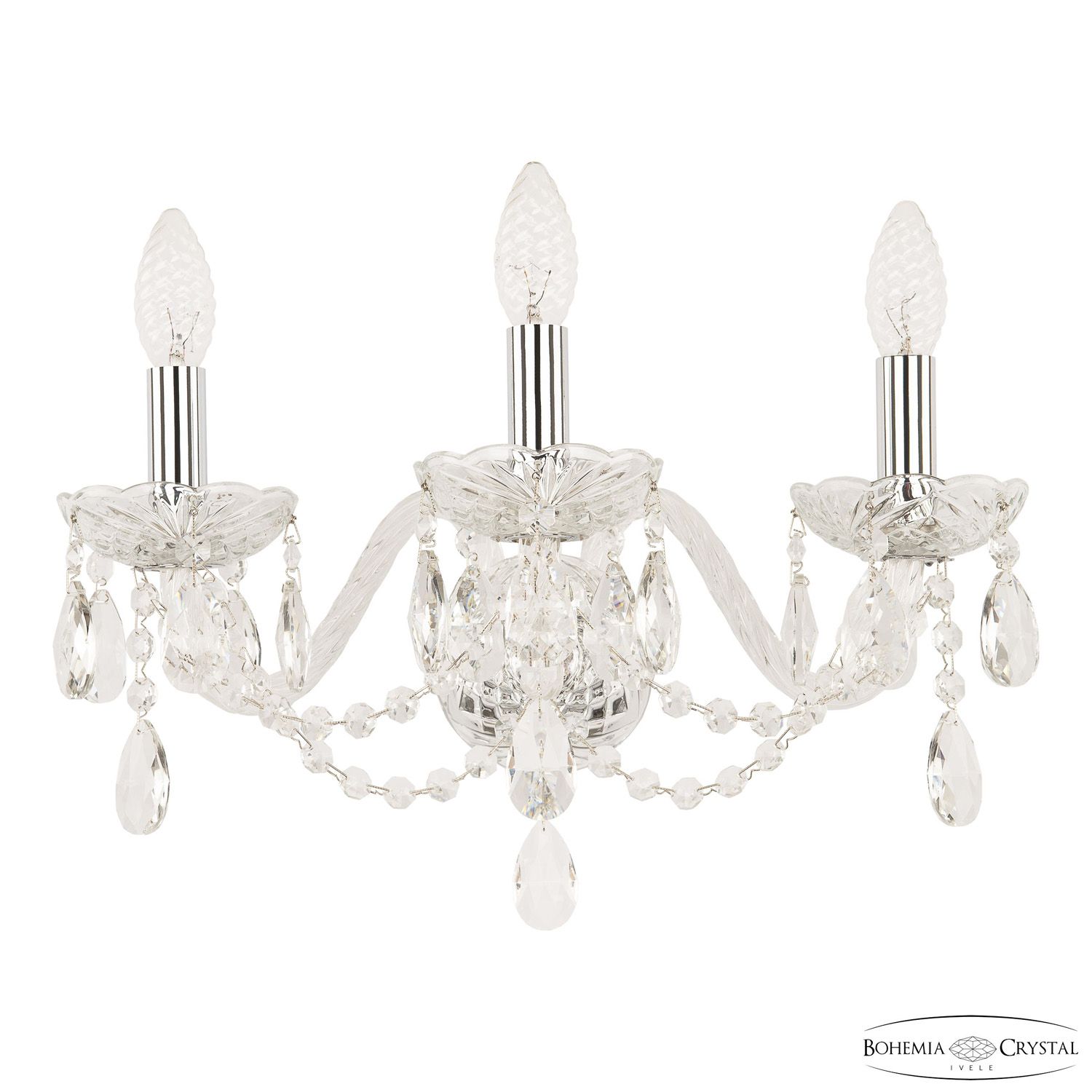 Бра Bohemia Ivele Crystal 116B/3/165 Ni_BI