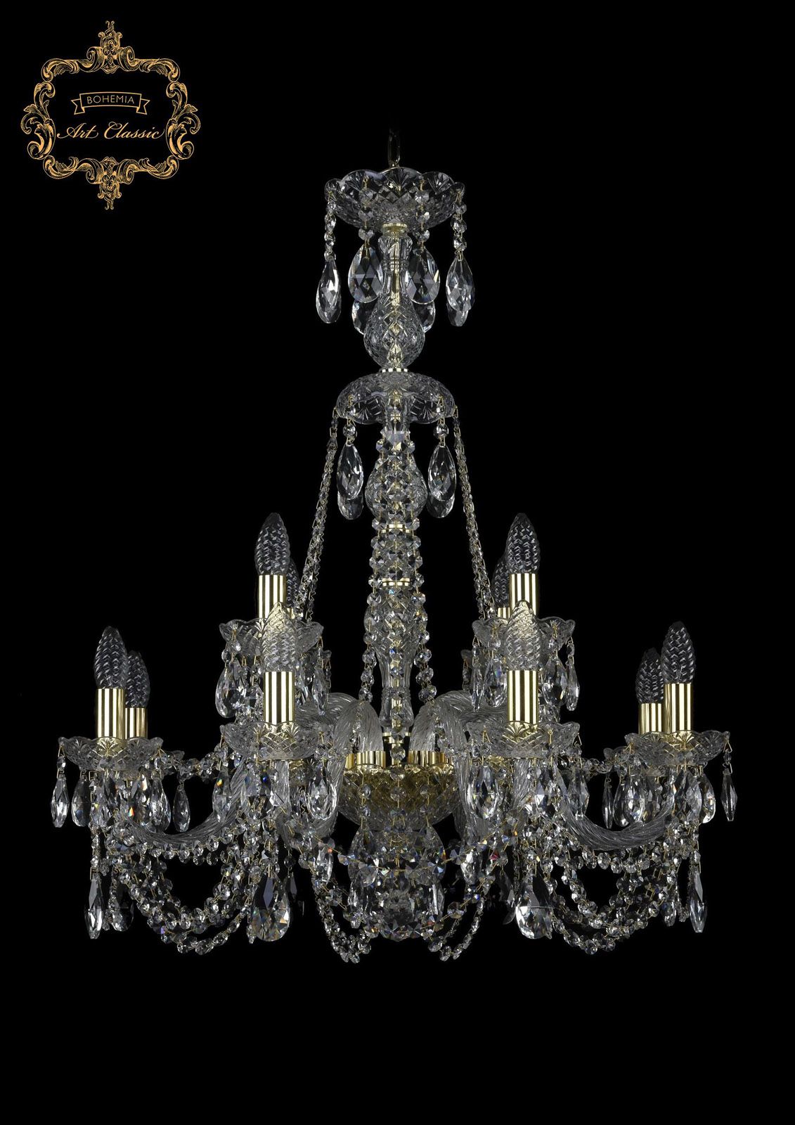 Хрустальная люстра Bohemia Art Classic 11.11.8+4.240.XL-78.Gd.Sp_BI