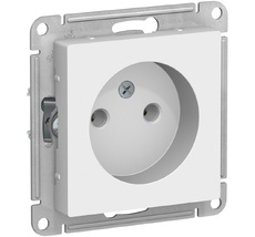 Розетка встраиваемая без заземления (белый) Systeme Electric ATN000141
