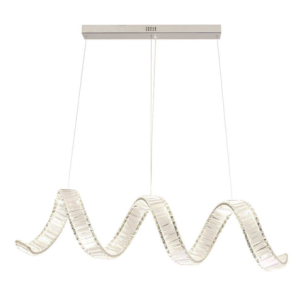 Подвесная люстра Crystal Lux MUSIKA MUSIKA SP100W LED L1200 CHROME_CR