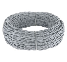 Ретро кабель витой 2х2,5 (серый) Werkel a050816_WR