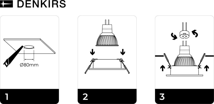Встраиваемый светильник Denkirs DK3020-WH