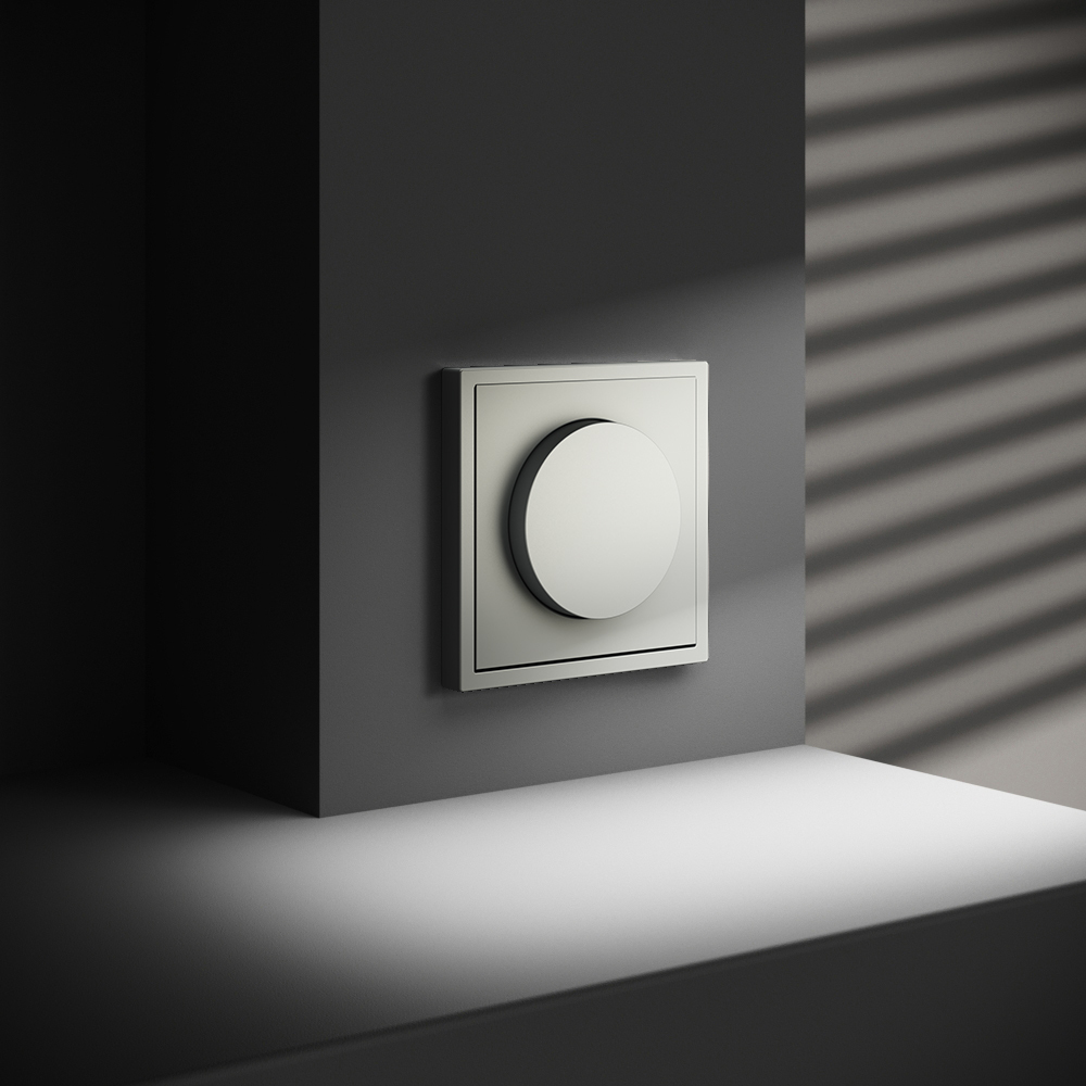 Светорегулятор встраиваемый VOLTUM S70 поворотно-нажимной 600 Вт VLS070305