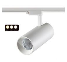 Однофазный трековый светодиодный светильник Novotech с переключ. цв.температуры NAIL 358746