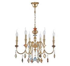 Подвесная люстра Crystallux MERCEDES MERCEDES SP6 GOLD/COLOR_CR