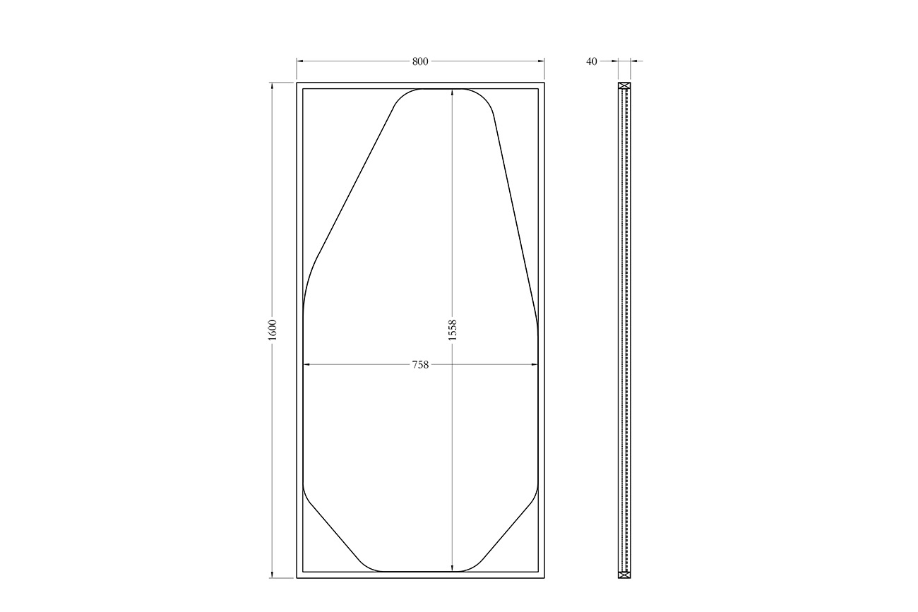 Зеркало напольное Garda Decor KFG206
