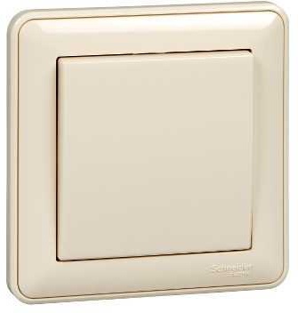 Выключатель встраиваемый одноклавишный (слоновая кость) Systeme Electric VS110-154-28