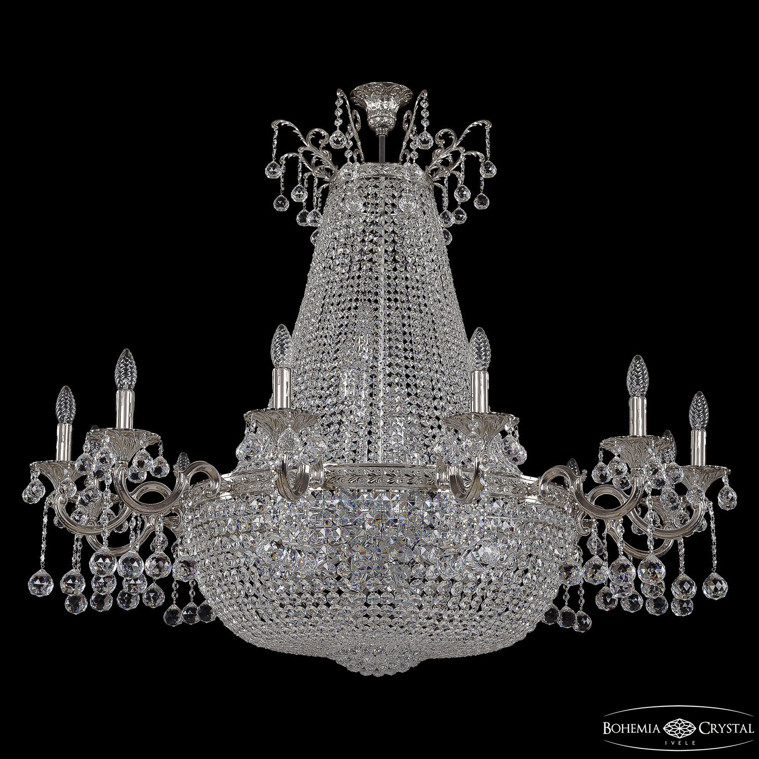 

Хрустальная люстра Bohemia Ivele Crystal 2228H201/12/123IV/Y1 Ni, 2228H201/12/123IV/Y1 Ni