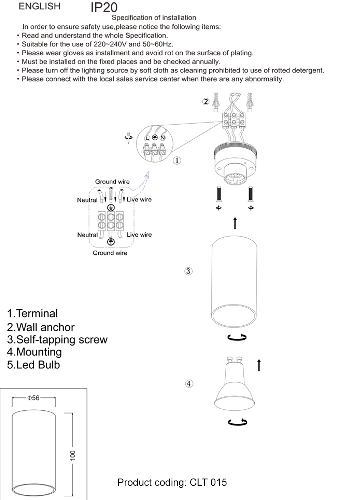 Потолочный светильник Crystallux CLT 015C BZ-BL_CR