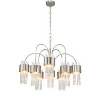 Подвесная люстра E14*40W Satin nickel Escada 656/8PL_ESC