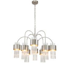 Подвесная люстра E14*40W Satin nickel Escada 656/8PL_ESC