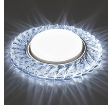 Встраиваемый светильник круглый светодиодный с подсветкой Feron 41294_FR