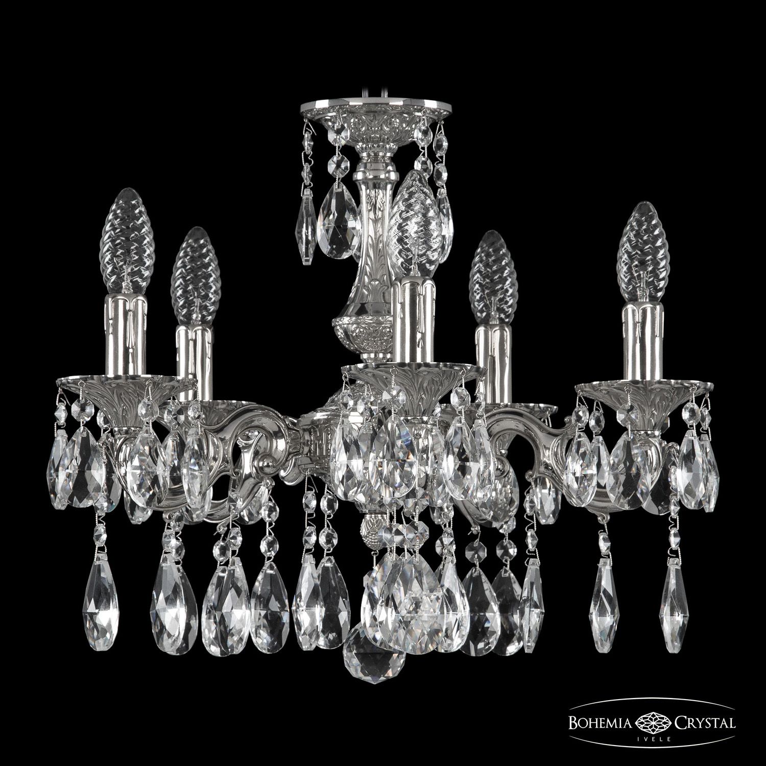 

Хрустальная люстра Bohemia Ivele 72101/5/125 A Ni, 72101/5/125 A Ni