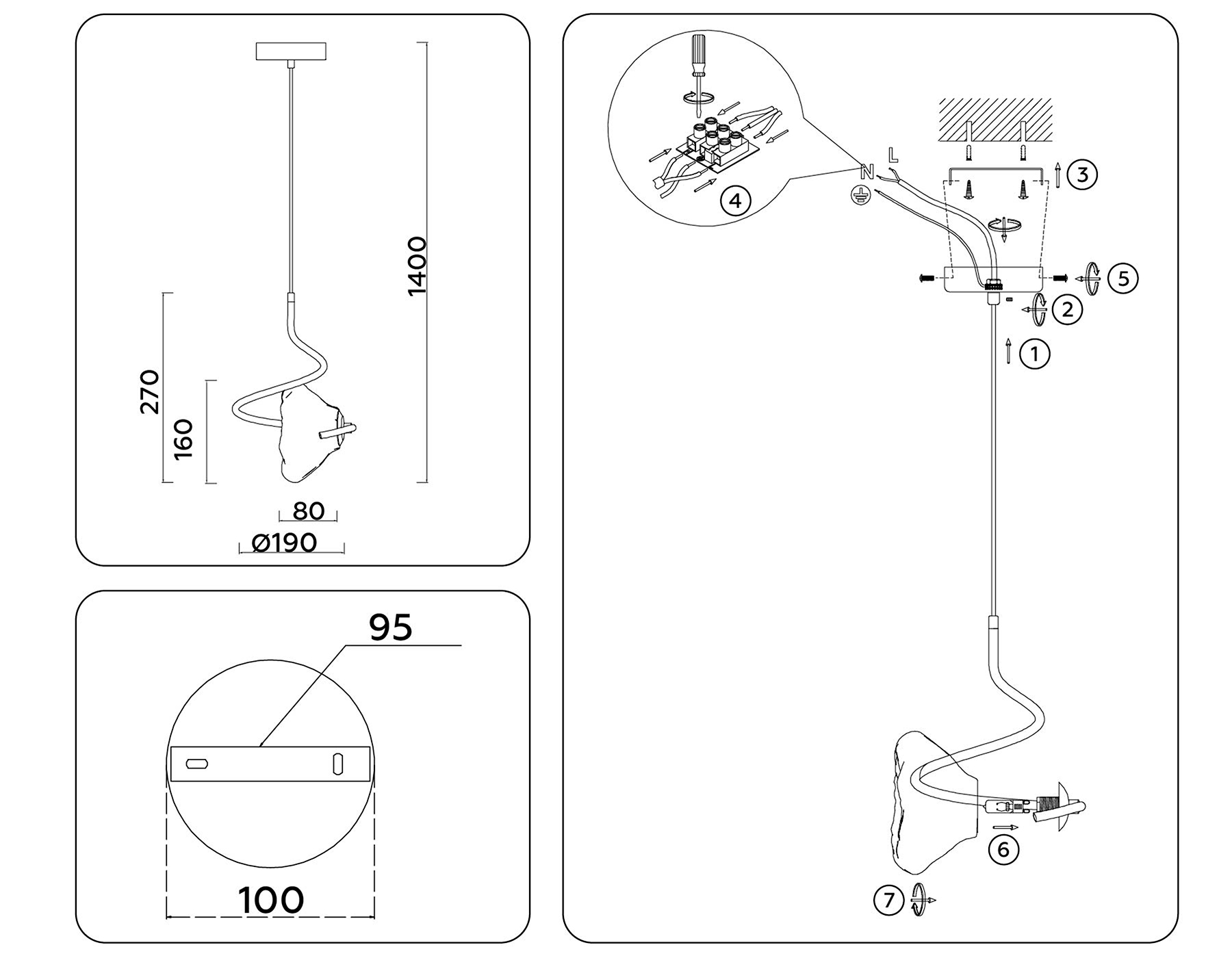 Подвесной светильник Ambrella Light Heigh Light HIGH LIGHT LH15001_AMB