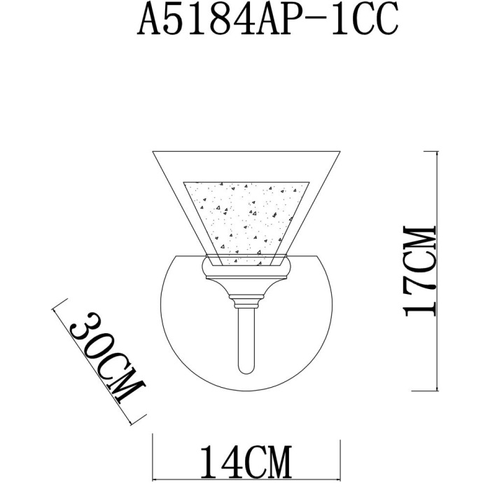 Бра ArteLamp TOSCANA A5184AP-1CC