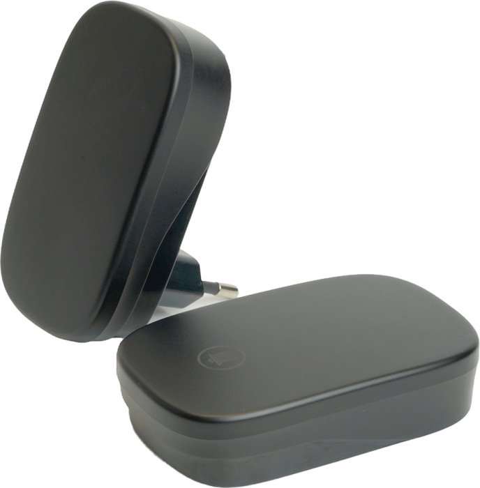 Звонок беспроводной (клавиша и база в розетку) радиочастотный 433MHz, черный Feron 48945_FR