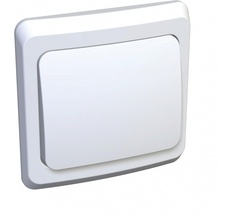 Выключатель встраиваемый одноклавишный (белый) Systeme Electric KC10-001B