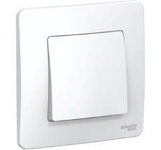 Выключатель встраиваемый одноклавишный (белый) Systeme Electric BLNVS006101