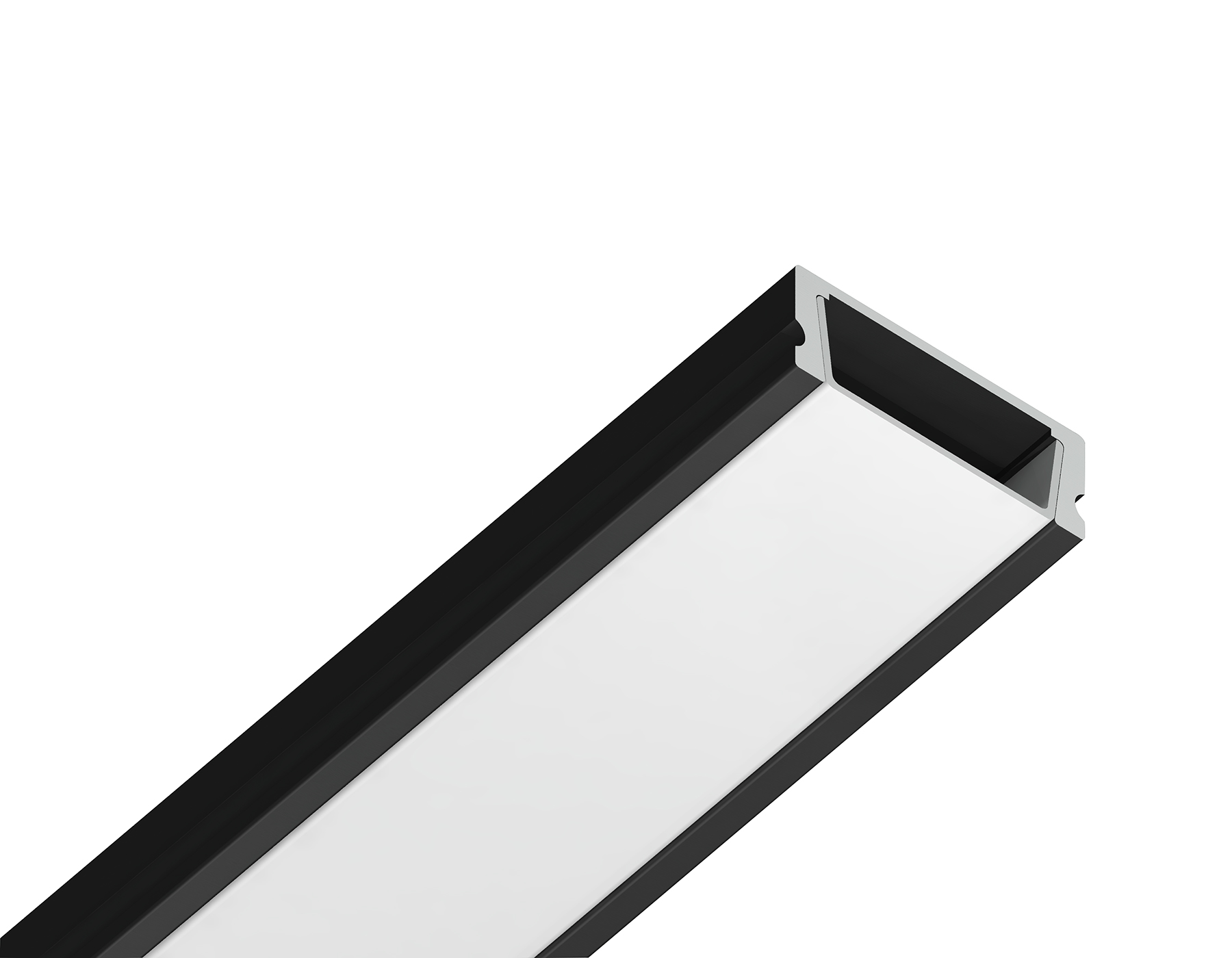 Алюминиевый профиль накладной для ленты до 11мм Ambrella Light ILLUMINATION GP1700BK_AMB