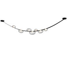 Подвесная люстра Crystallux BOSQUE SP7 L3000 BLACK/TRANSPARENT_CR