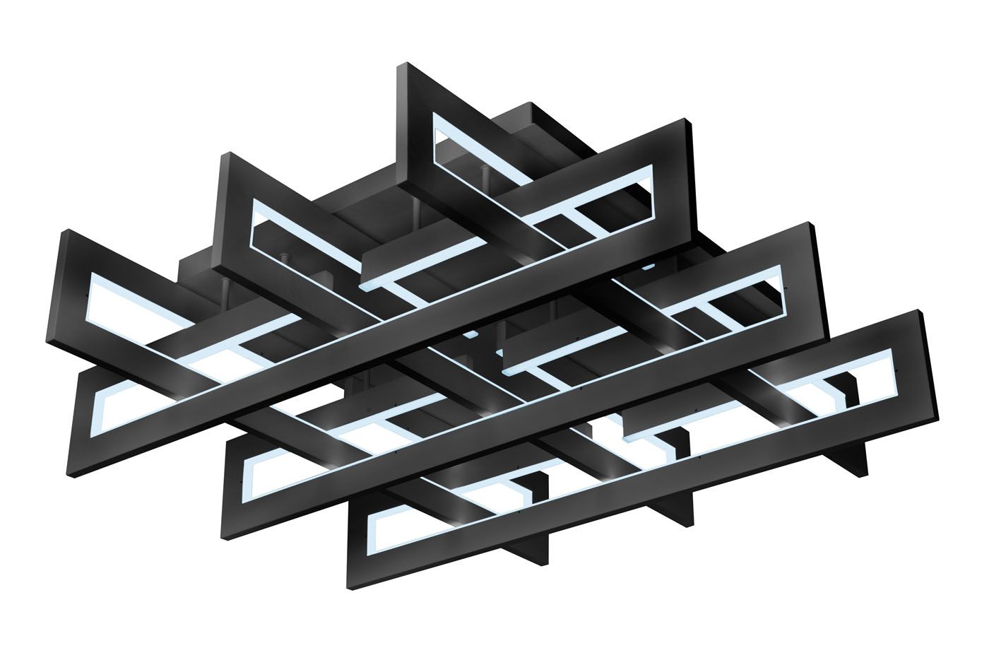 Потолочная люстра ILedex Stalker 9082-800*800-X 192W BK_IX