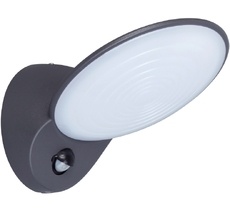 Настенный уличный светильник IP44 с датчиком движения и освещенности Oasis Light W1896-PiR-3K Gr_OL