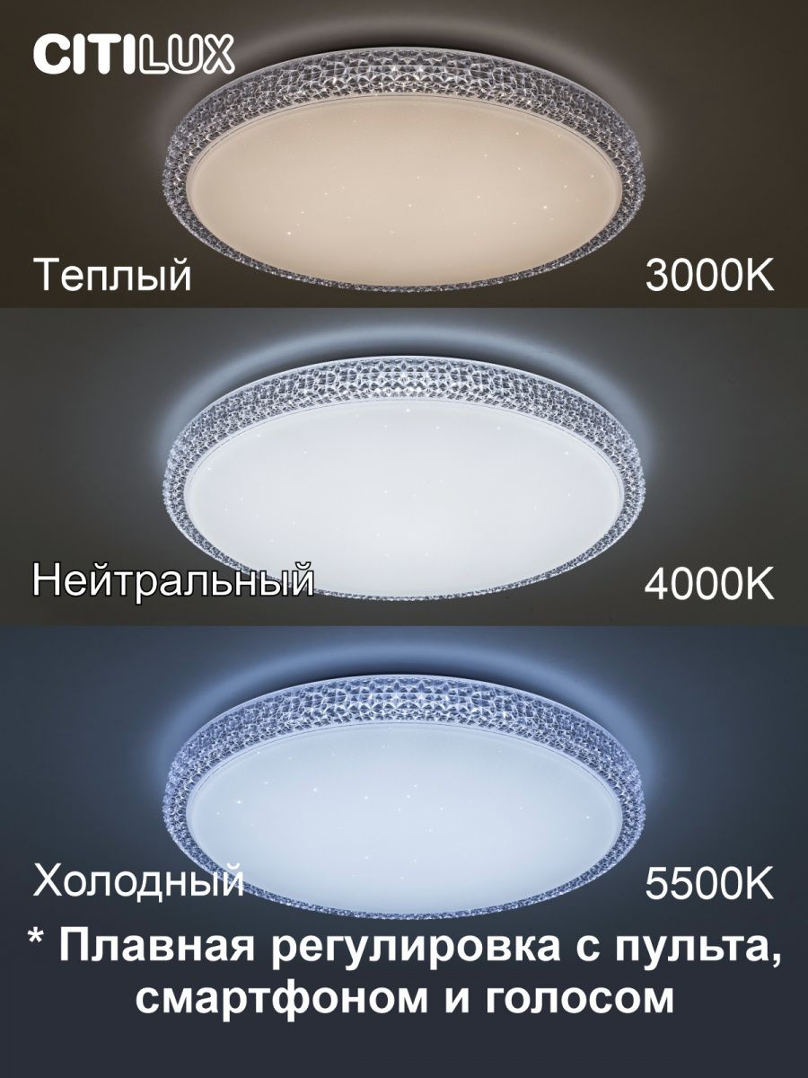Потолочная люстра CitiLux Альпина CL718A60G