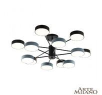 Потолочная люстра Arte Milano Ferrara 250906/12B Bk/Gr