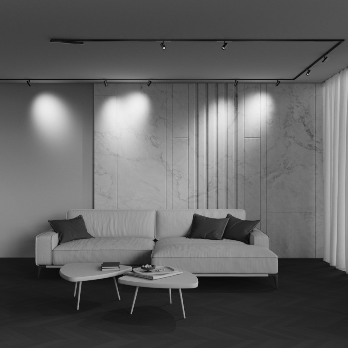 Трековый светильник низковольтный светодиодный 48V 5W 2700-6000К Zigbee Maytoni TR243-4-5WTW-DSZ-B_MY