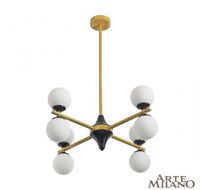 Потолочная люстра Arte Milano Neapolis 271580/8 BK/GD