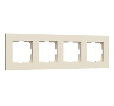 Рамка на 4 поста Slab (айвори матовый) Werkel a062809_WR