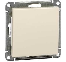 Выключатель встраиваемый одноклавишный (слоновая кость) Systeme Electric VS610-156-2-86