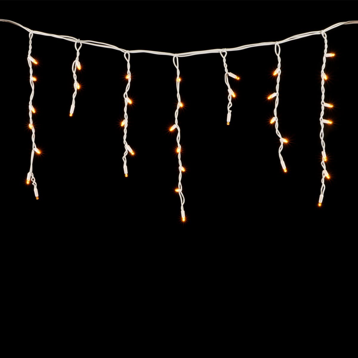 

Гирлянда Бахрома 3,1 x 0,5 м Желтая 220В, 120 LED, Провод Белый Каучук, IP65 04-152, 04-152