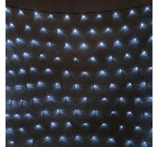 Светодиодная Сеть 2 x 2 м Белая 24В, 256 LED, Провод Черный ПВХ, IP54 NTL256M-11-1W