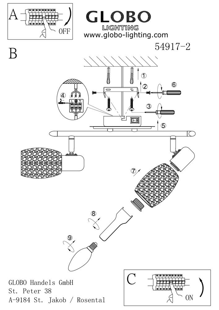 Спот Globo Cyclone 54917-2_GL