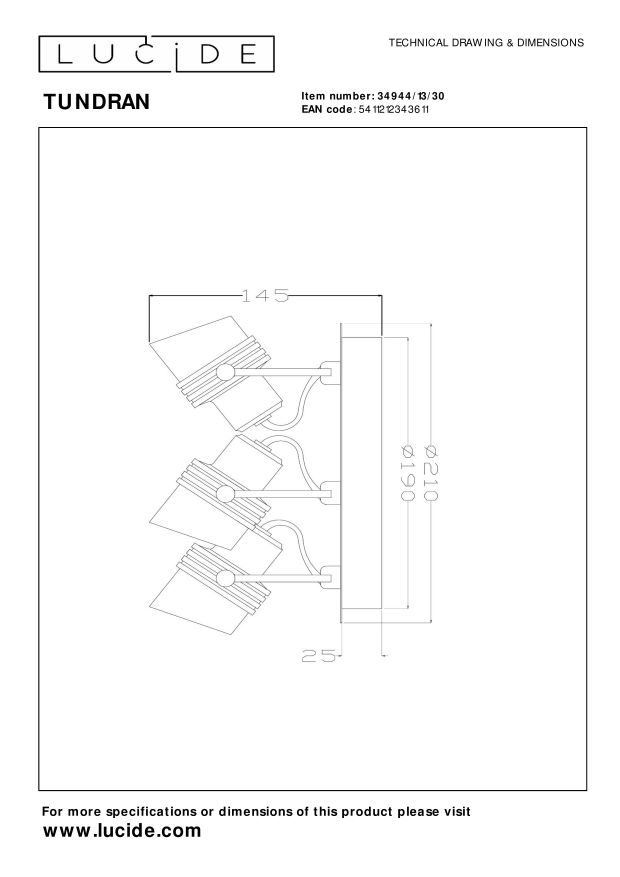 Спот Lucide TUNDRAN 34944/13/30