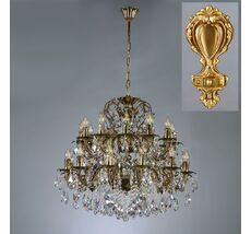 Хрустальная люстра Ambiente Ambient 2118/12+12 AB Tear Drop_BZ