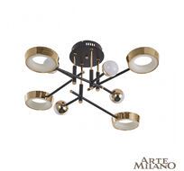 Потолочная люстра Arte Milano Ferrara 273299/8 BK/GD