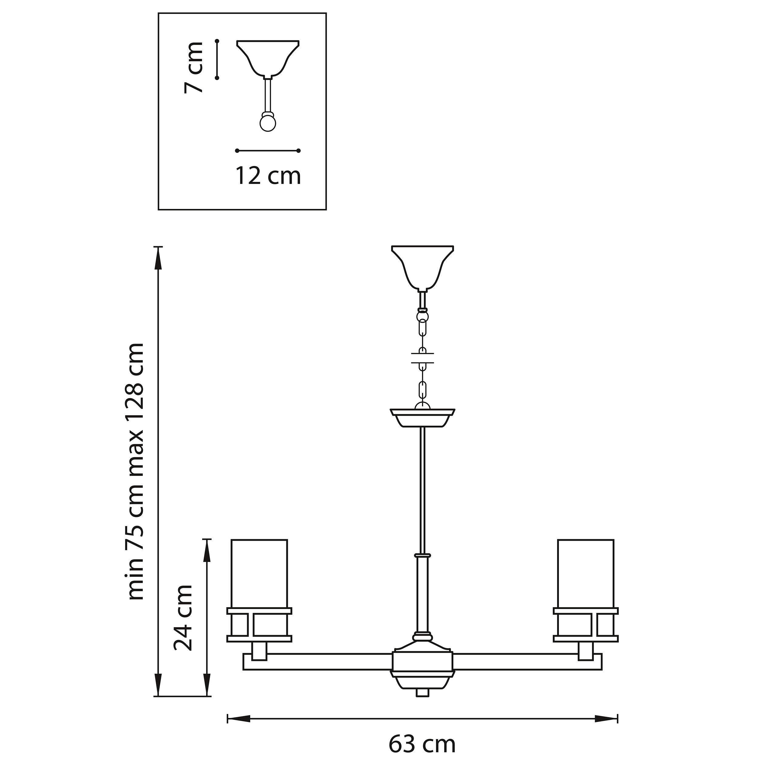 Подвесная люстра LightStar CERO 731067_LS