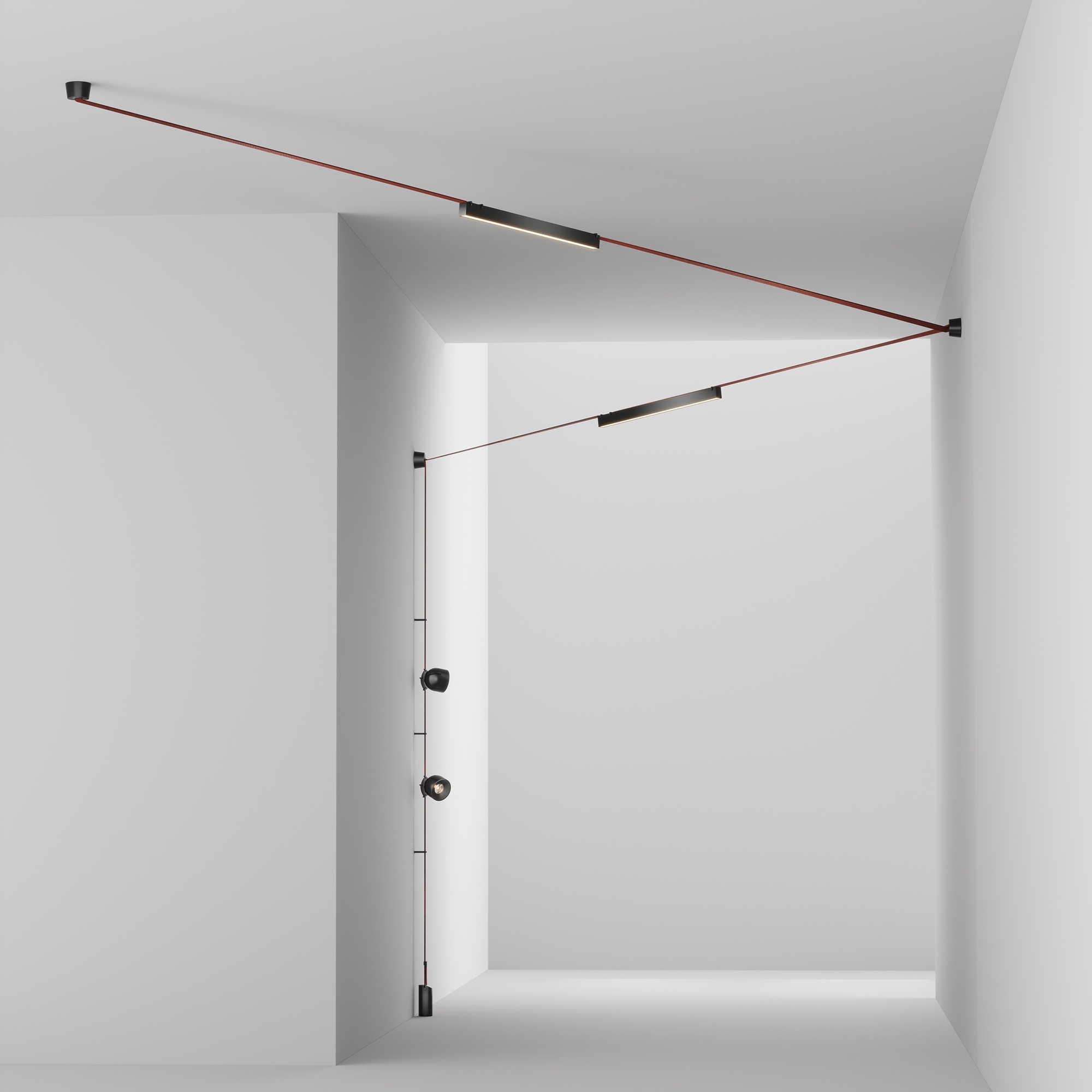 Комплект текстильной подвесной системы Maytoni TFC-Par-CW03-R_MY