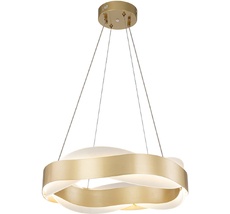 Подвесная люстра (+ночной режим) с пультом светодиодная (14013/A/1P Gold) Indigo V000068L