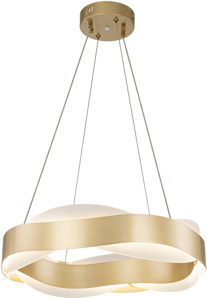 Подвесная люстра (+ночной режим) с пультом светодиодная (14013/A/1P Gold) Indigo V000068L