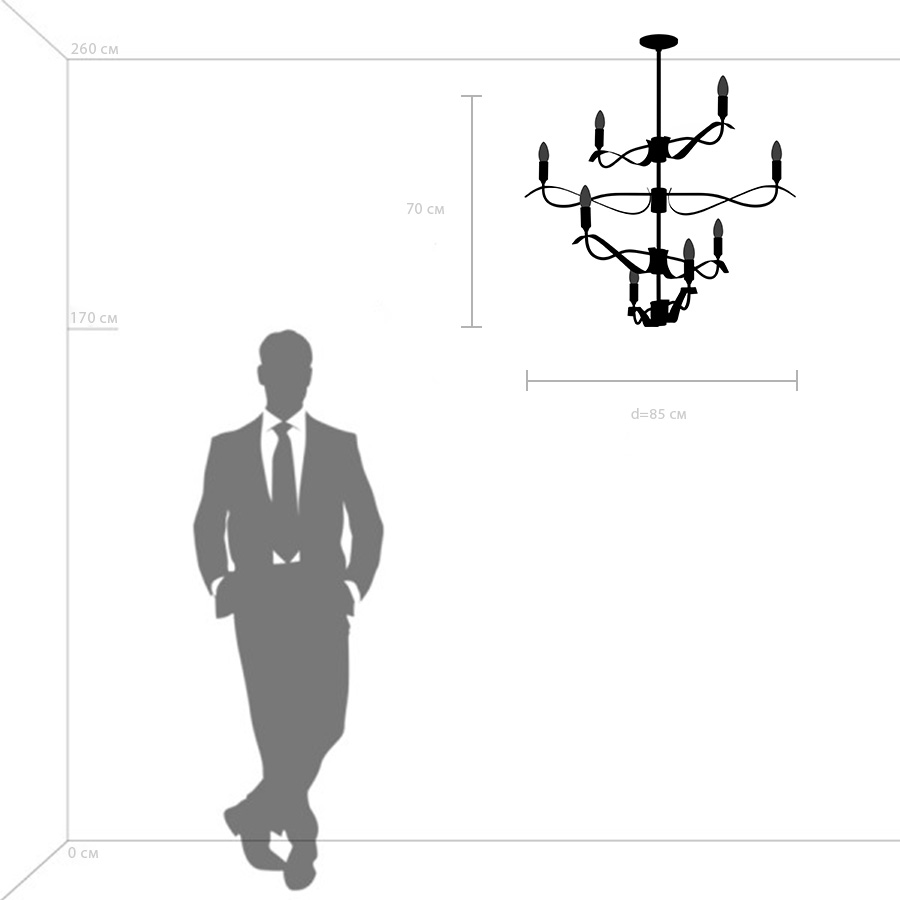 Подвесная люстра LightStar Ragno 733287_LS