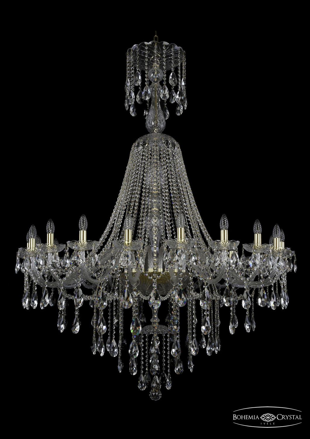 Хрустальная люстра Bohemia Ivele 1415/20/460/XL-173 G_BI