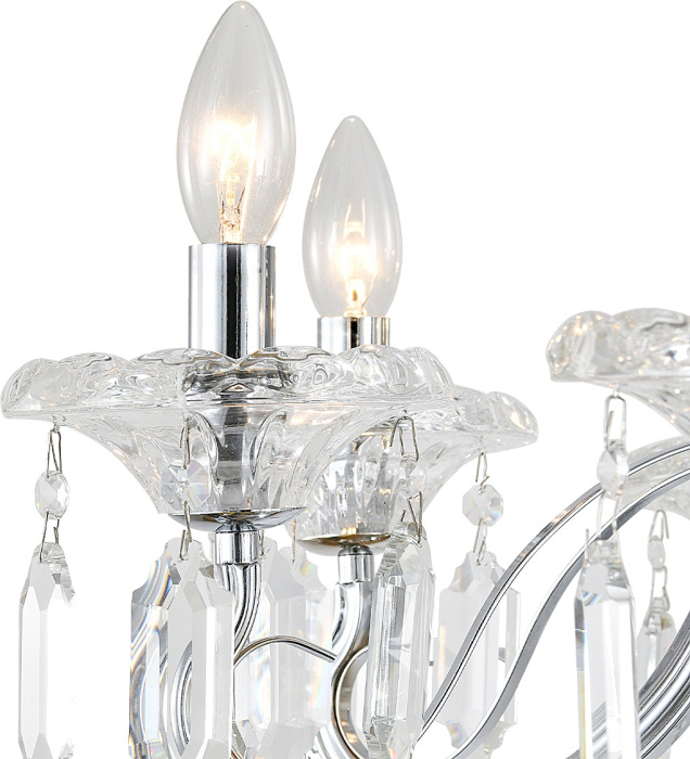 Подвесная люстра для гостиной мощностью 40 вт Escada 2111/8P Chrome_ESC