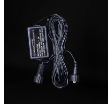 Выпрямитель для Силиконовой RGB Нити 24В, Провод Черный Каучук, IP65 EC24-1,7A