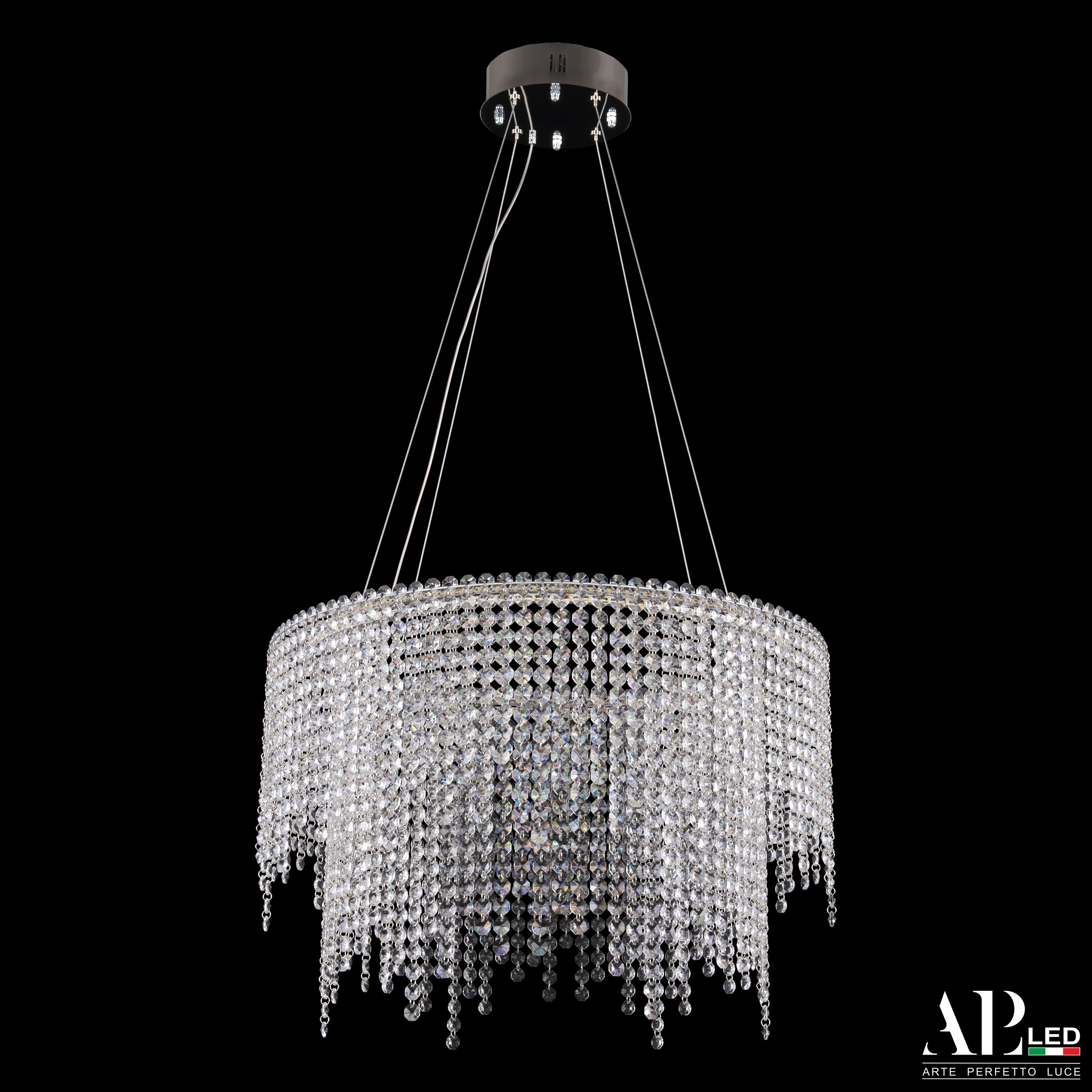 Хрустальная люстра APL LED Sicilia SH02.55.D.Ni.4000_BI